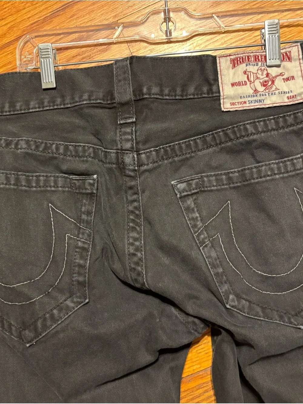 True Religion Men’s Black Straight Jeans